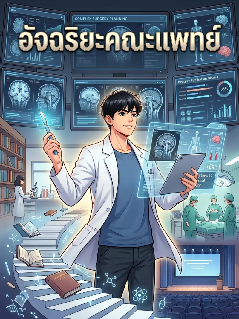 ปกนิยาย อัจฉริยะคณะแพทย์